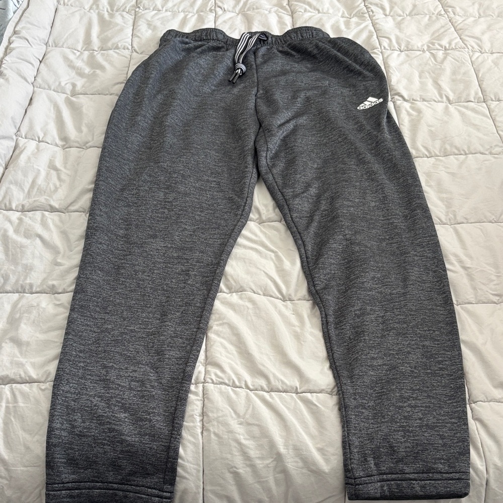 Adidas Charcoal Joggers with Logo